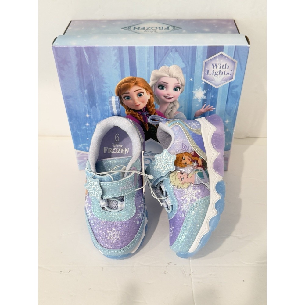 Toddler Girls' DISNEY FROZEN Athletic Shoes Sneakers Sz 6 School Walking Trendy